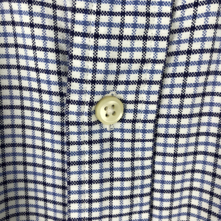 Ralph Lauren Classic Fit Long Sleeve Button Down Check Shirt, Men's Size L cotton white type Vintage Second Hand