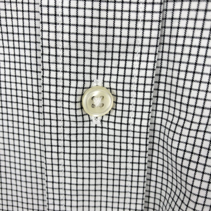 Ralph Lauren Classic Fit Long Sleeve Button Down Check Shirt, Men's Size L cotton white type Vintage Second Hand