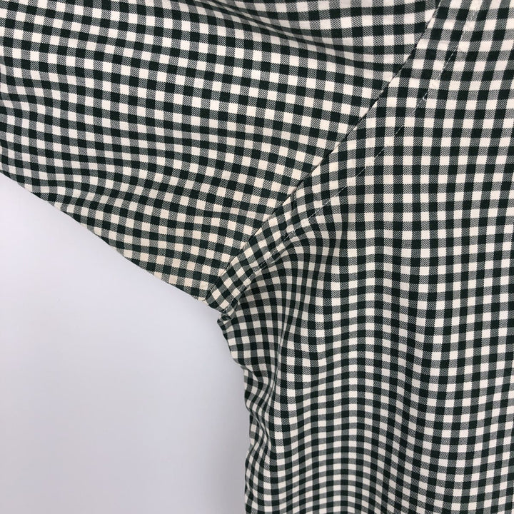 Ralph Lauren Classic Fit Gingham Check Long Sleeve Button-Down Check Shirt, Men's Size XL cotton ivory Vintage Second Hand