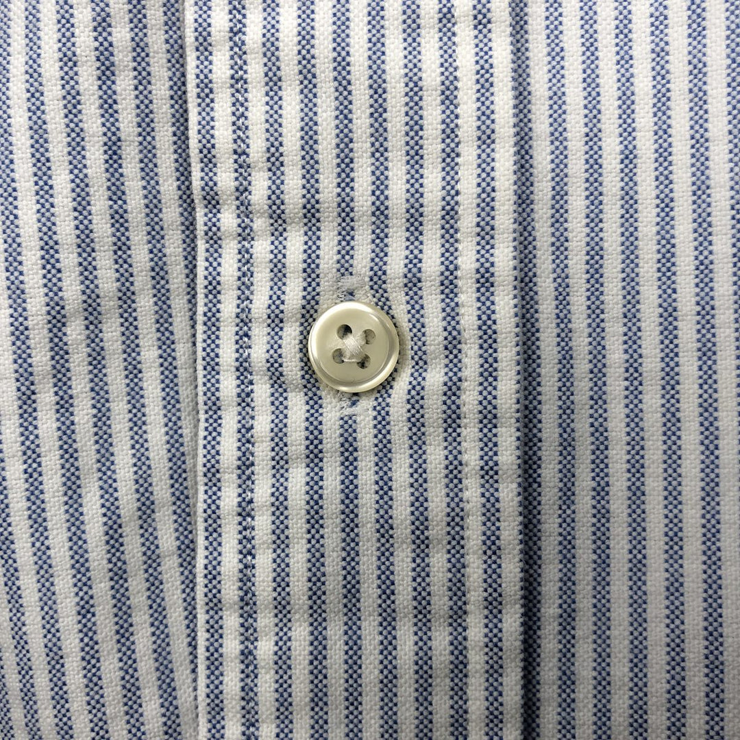 Ralph Lauren Classic Fit Long Sleeve Button Down Striped Shirt, Men's Size L cotton white type Vintage Second Hand