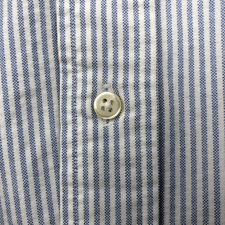 Ralph Lauren Classic Fit Long Sleeve Button Down Striped Shirt, Men's Size L cotton white type Vintage Second Hand