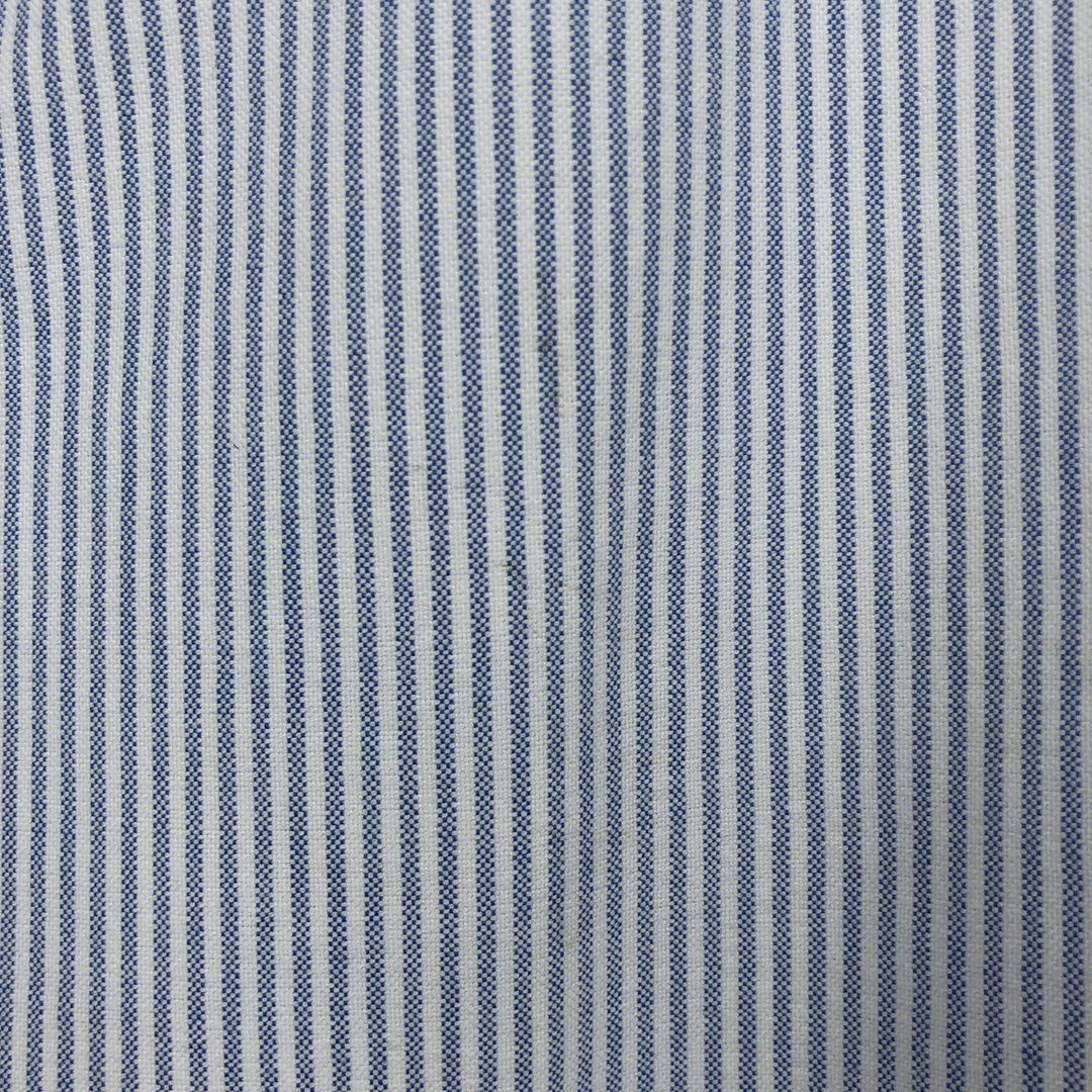 Ralph Lauren Classic Fit Long Sleeve Button Down Striped Shirt, Men's Size L cotton white type Vintage Second Hand