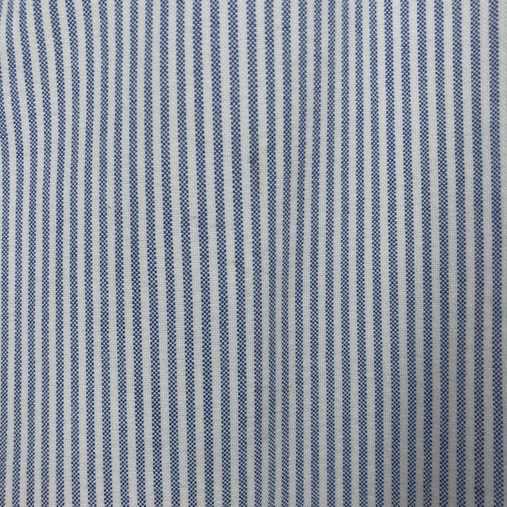 Ralph Lauren Classic Fit Long Sleeve Button Down Striped Shirt, Men's Size L cotton white type Vintage Second Hand