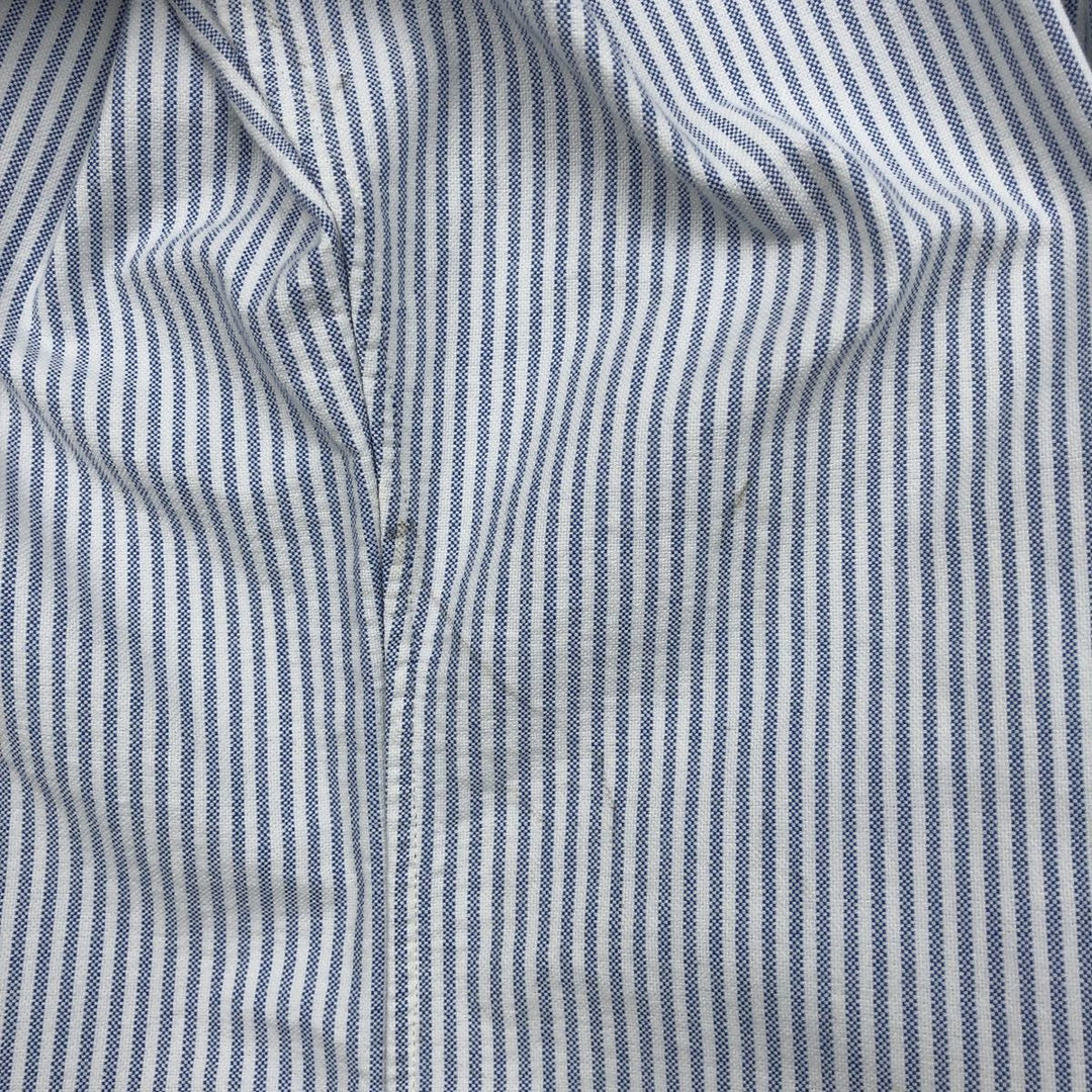 Ralph Lauren Classic Fit Long Sleeve Button Down Striped Shirt, Men's Size L cotton white type Vintage Second Hand