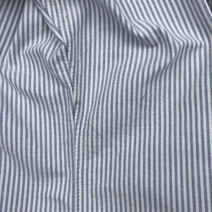 Ralph Lauren Classic Fit Long Sleeve Button Down Striped Shirt, Men's Size L cotton white type Vintage Second Hand