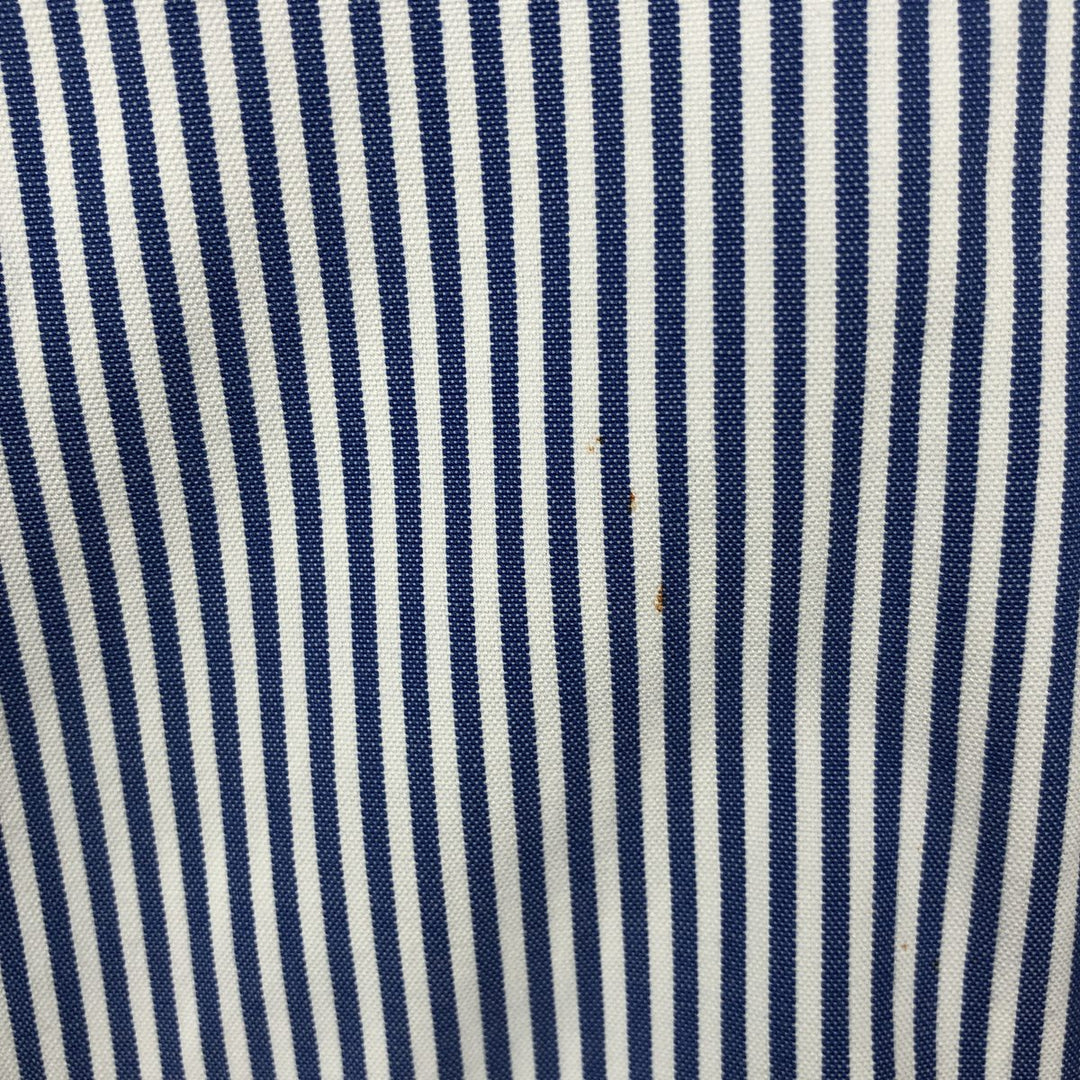 Ralph Lauren YARMOUTH Long Sleeve Button-Down Striped Shirt, Men's Size L cotton blue type Vintage Second Hand
