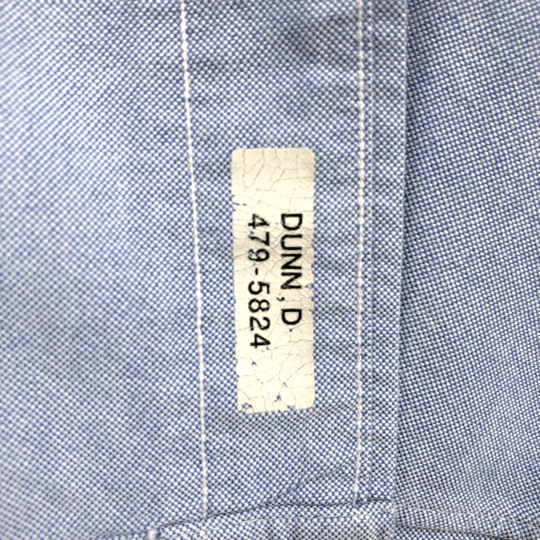 Brooks Brothers Est.1818 Long Sleeve Button-Down Shirt, Men's Size L cotton blue type Vintage Second Hand