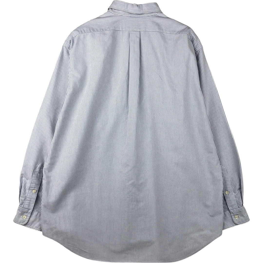 Ralph Lauren BLAKE long sleeve button-down striped shirt, men's size XL cotton white type Vintage Second Hand