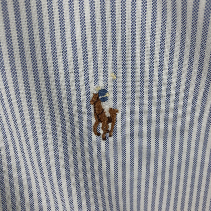 Ralph Lauren BLAKE long sleeve button-down striped shirt, men's size XL cotton white type Vintage Second Hand