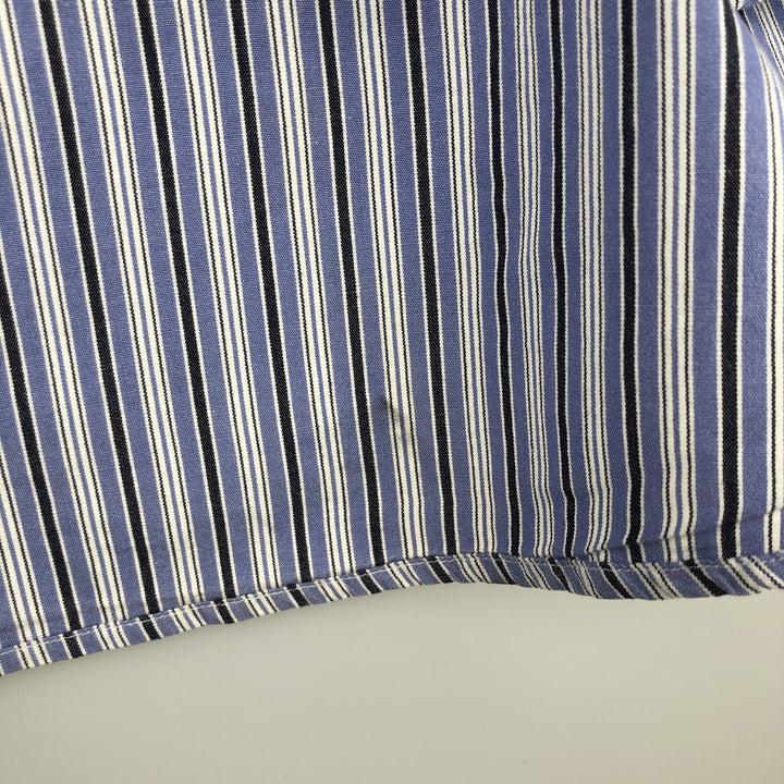 Ralph Lauren BLAKE Multi-Stripe Long Sleeve Button-Down Striped Shirt, Men's XL cotton Blue type light blue Vintage Second Hand