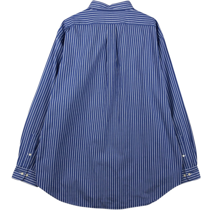 Ralph Lauren Classic Fit Long Sleeve Button Down Striped Shirt Men's XL cotton blue type Vintage Second Hand
