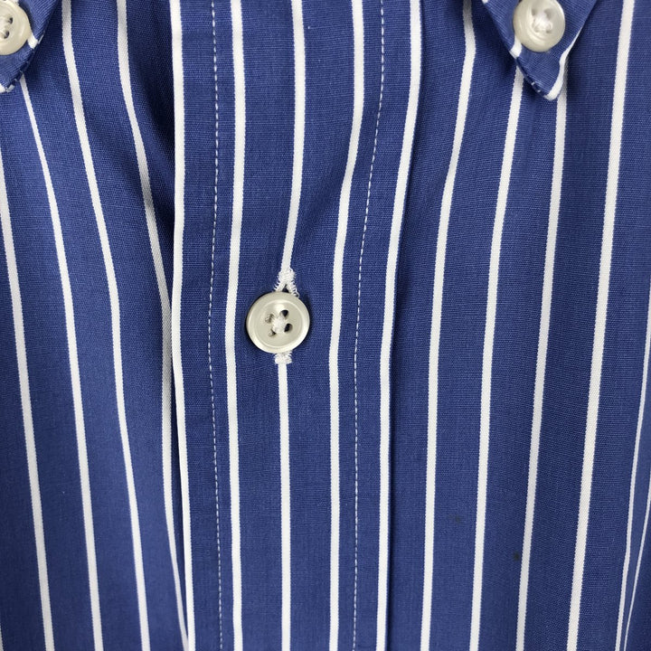 Ralph Lauren Classic Fit Long Sleeve Button Down Striped Shirt Men's XL cotton blue type Vintage Second Hand