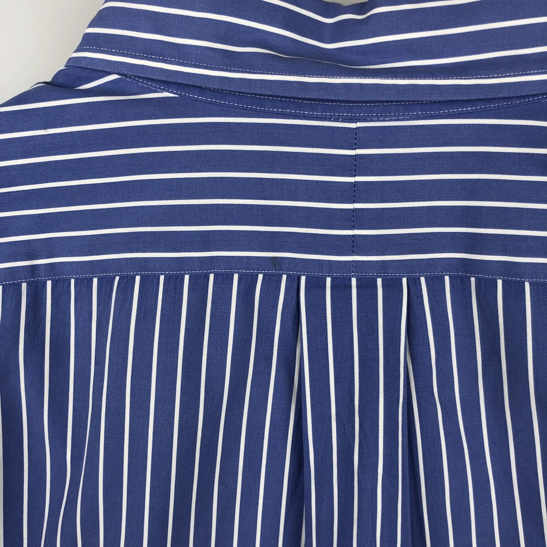 Ralph Lauren Classic Fit Long Sleeve Button Down Striped Shirt Men's XL cotton blue type Vintage Second Hand
