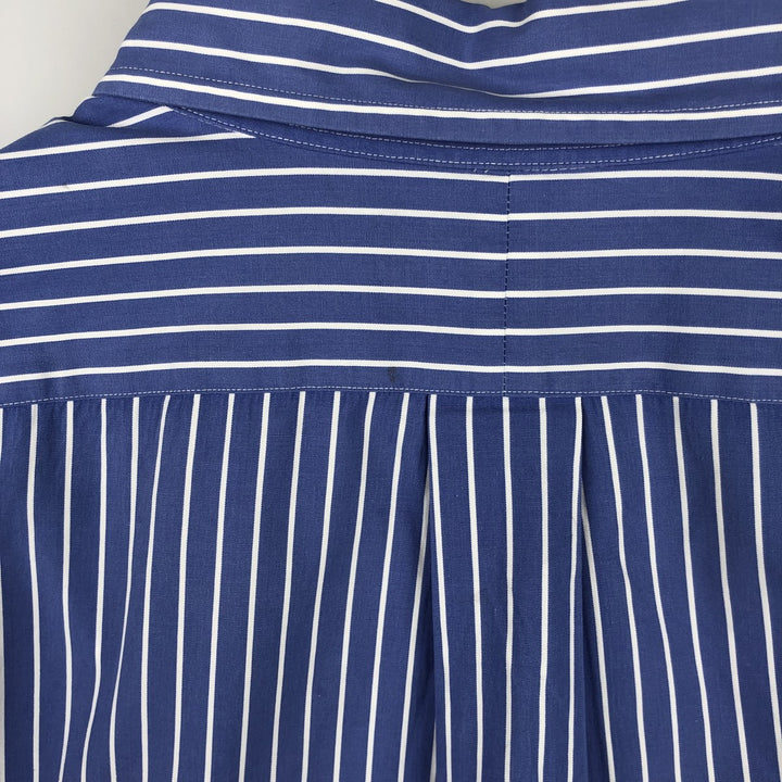 Ralph Lauren Classic Fit Long Sleeve Button Down Striped Shirt Men's XL cotton blue type Vintage Second Hand