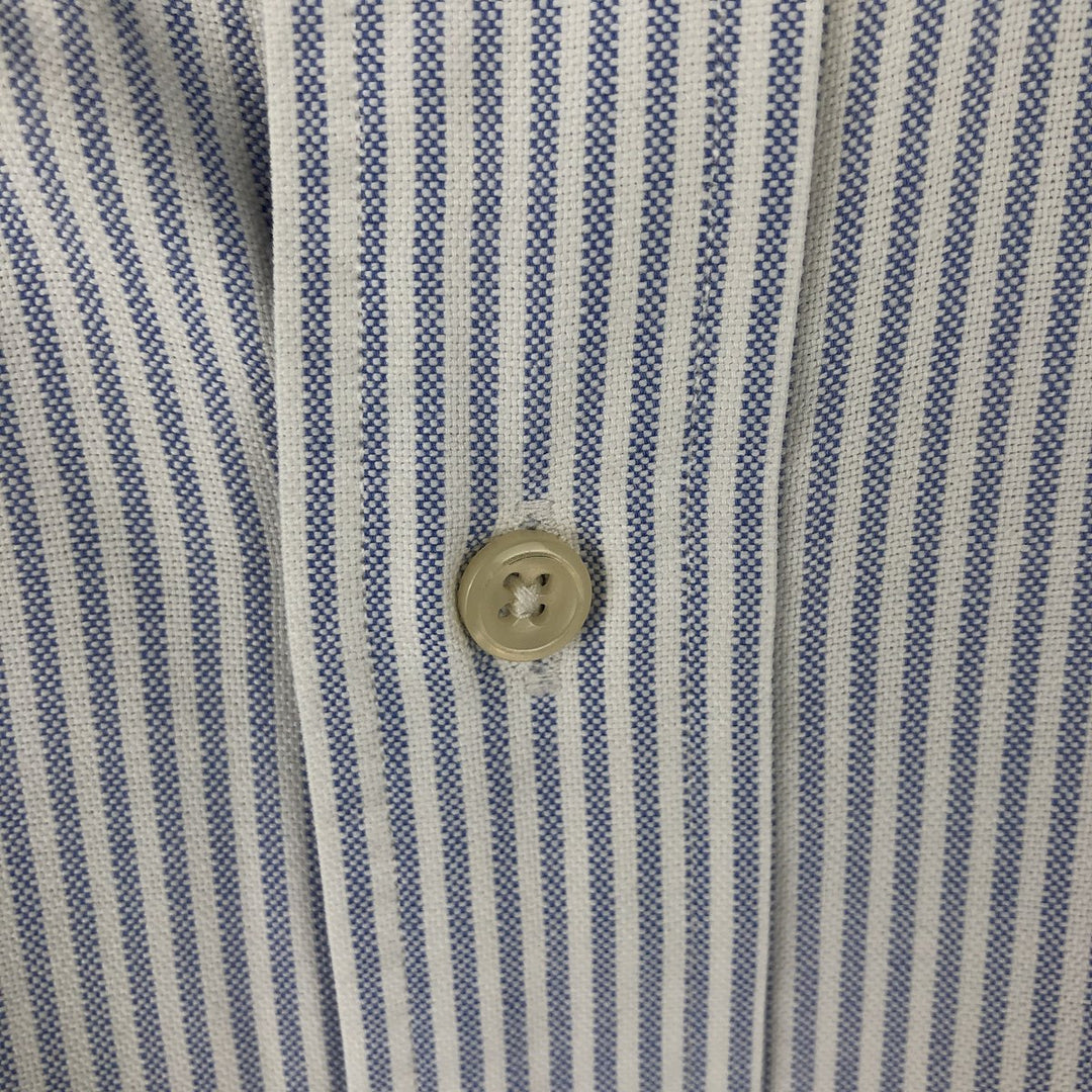 Ralph Lauren YARMOUTH Long Sleeve Button-Down Striped Shirt, Men's Size L cotton Purple type blue-purple Vintage Second Hand