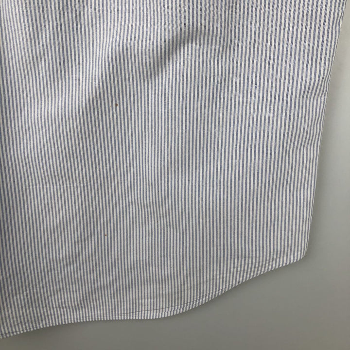 Ralph Lauren YARMOUTH Long Sleeve Button-Down Striped Shirt, Men's Size L cotton Purple type blue-purple Vintage Second Hand