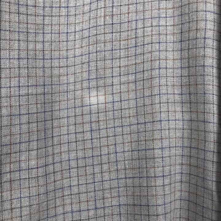 Burberry's BURBERRY LONDON long-sleeved button-down check shirt, men's size L unclear gray type Vintage Second Hand