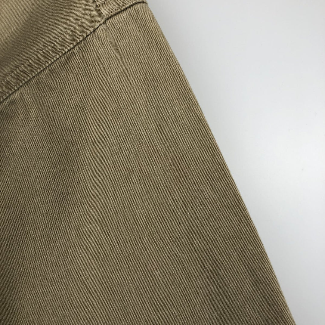 Vintage 80s-90'S Eddie Bauer long-sleeved button-down shirt with black tag, men's size XL unclear Beige type Vintage Second Hand