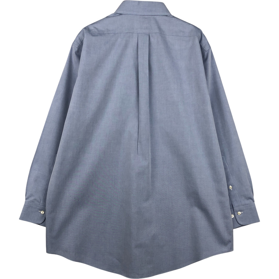 Brooks Brothers 346 Regular Fit Long Sleeve Button-Down Shirt, Men's Size L cotton Blue type light blue Vintage Second Hand