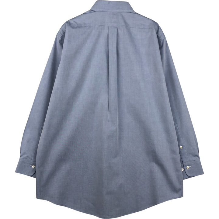 Brooks Brothers 346 Regular Fit Long Sleeve Button-Down Shirt, Men's Size L cotton Blue type light blue Vintage Second Hand