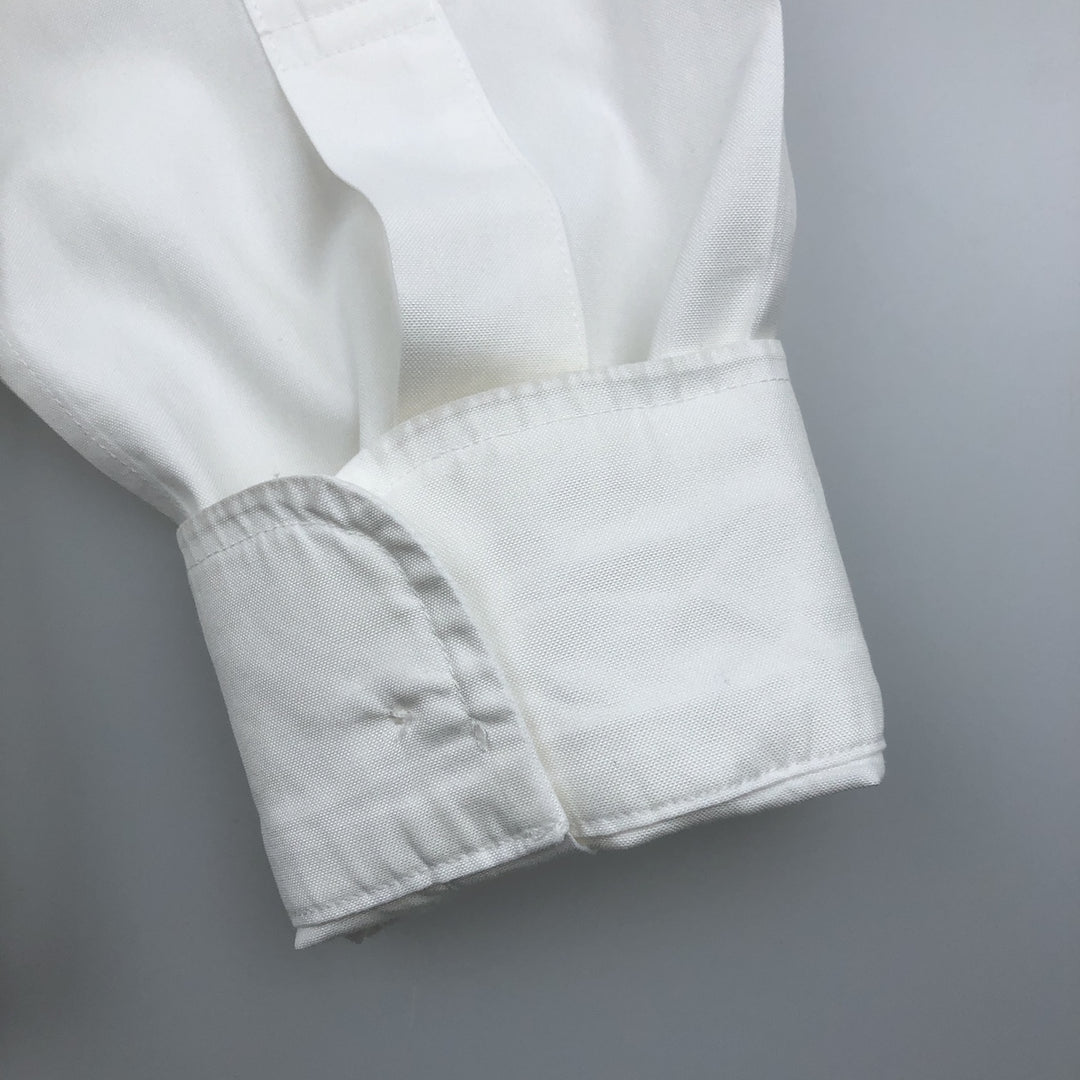Brooks Brothers Est. 1818 Classic Long Sleeve Button-Down Shirt, Men's Size Medium cotton white type Vintage Second Hand