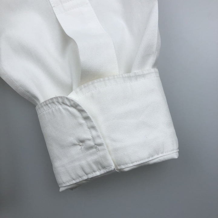 Brooks Brothers Est. 1818 Classic Long Sleeve Button-Down Shirt, Men's Size Medium cotton white type Vintage Second Hand