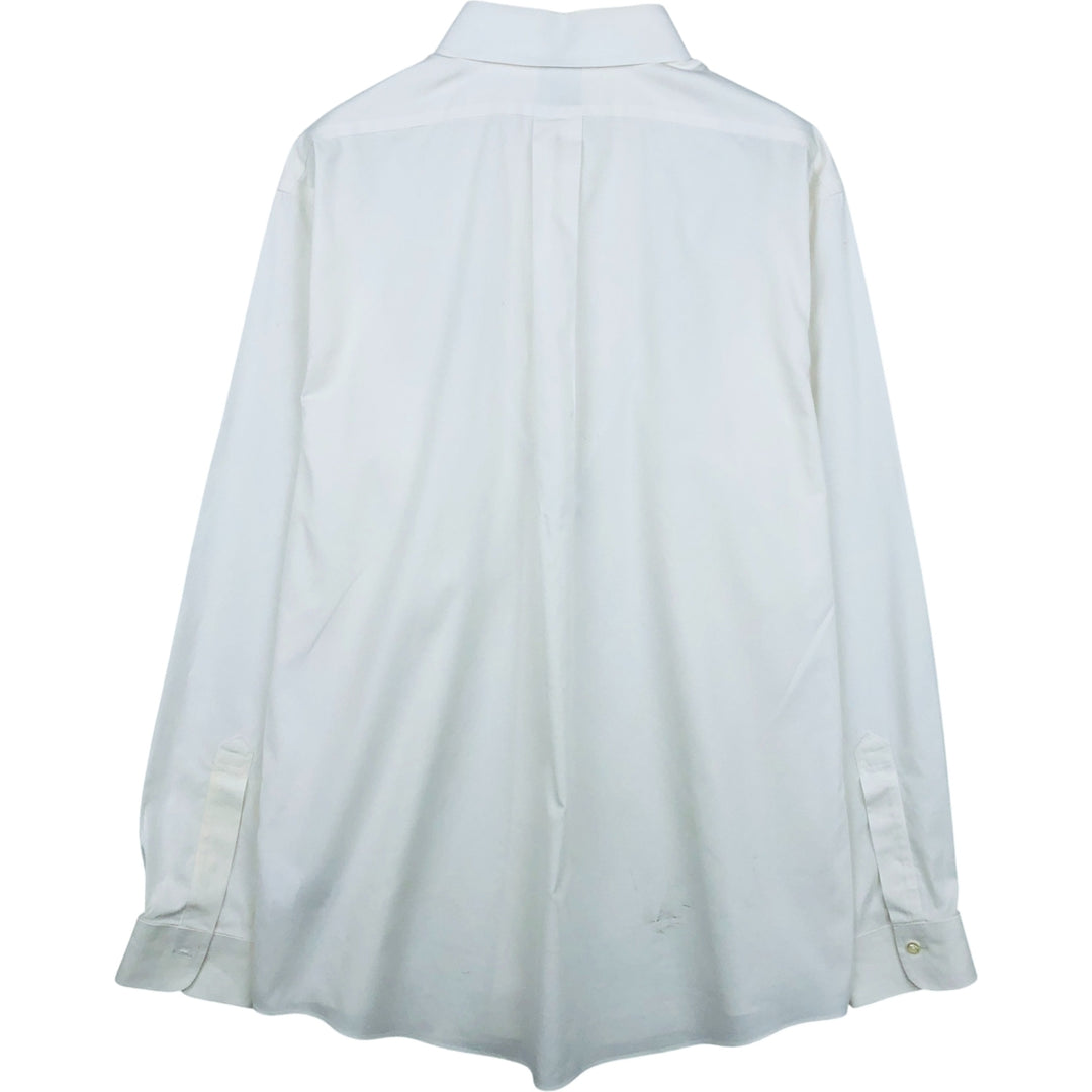 Brooks Brothers Est.1818 REGENT Long Sleeve Cotton Shirt, Men's Size L cotton white type Vintage Second Hand