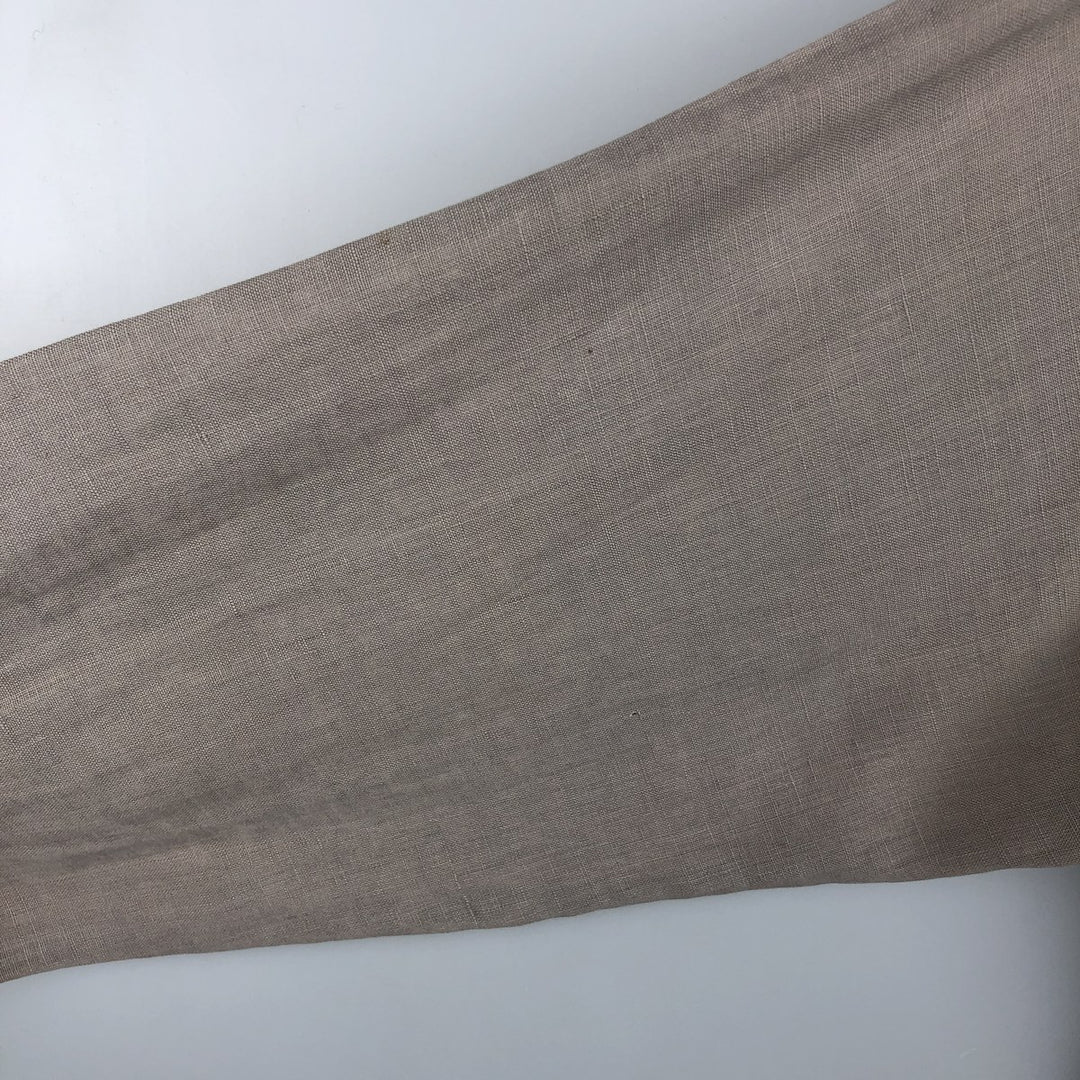 Armani ARMANI ARMANI EXCHANGE long-sleeved linen button-down shirt, men's size M linen beige type brown Vintage Second Hand