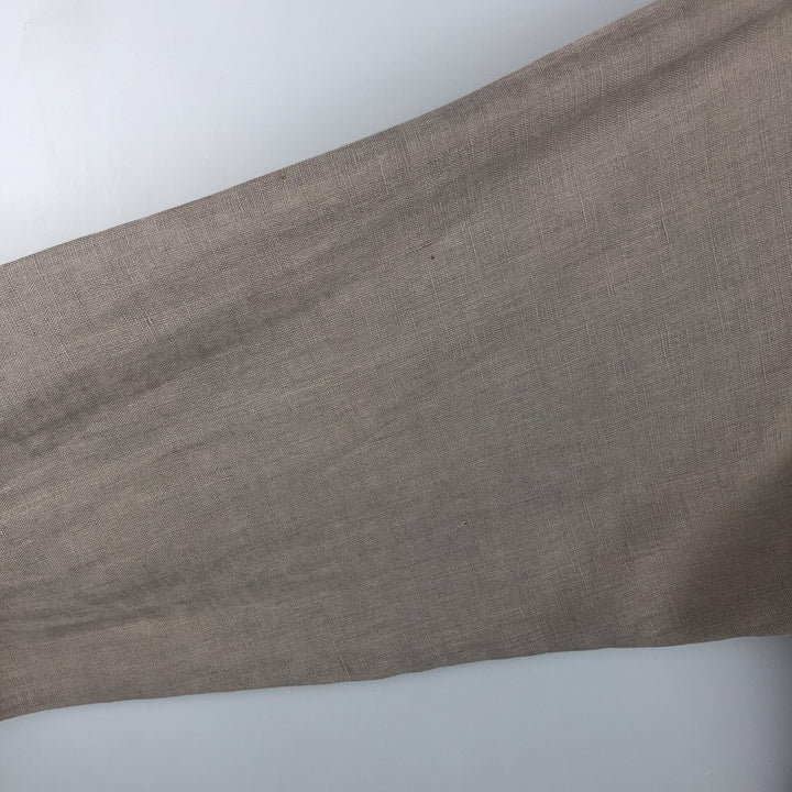 Armani ARMANI ARMANI EXCHANGE long-sleeved linen button-down shirt, men's size M linen beige type brown Vintage Second Hand