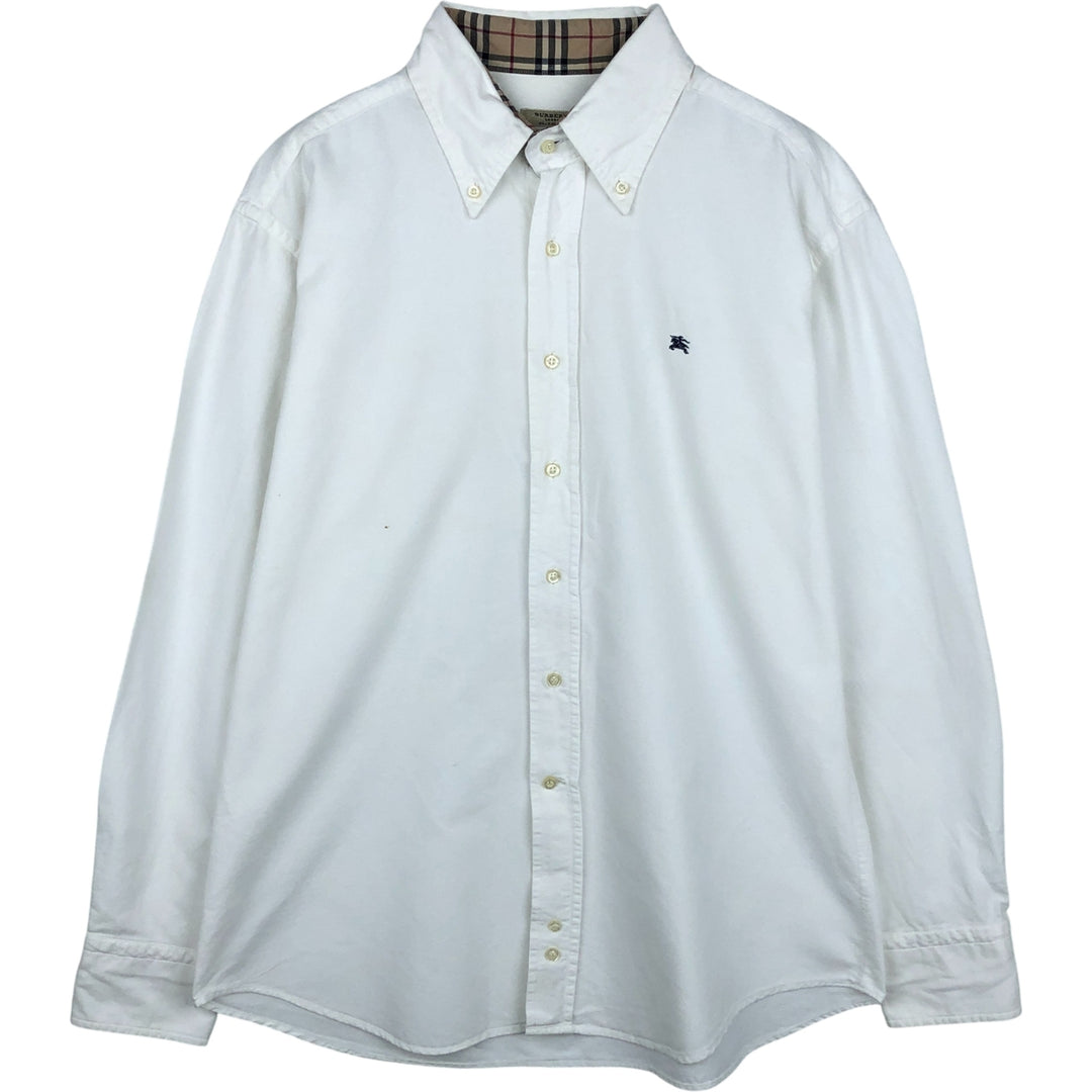 Burberry's London Classic Fit long-sleeved button-down shirt, men's size L unclear white type Vintage Second Hand