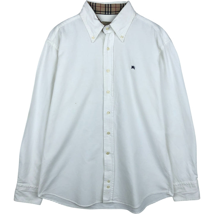 Burberry's London Classic Fit long-sleeved button-down shirt, men's size L unclear white type Vintage Second Hand