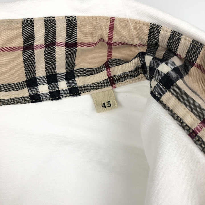 Burberry's London Classic Fit long-sleeved button-down shirt, men's size L unclear white type Vintage Second Hand