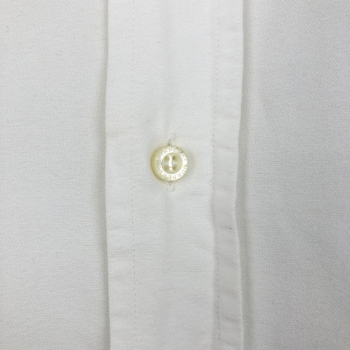 Burberry's London Classic Fit long-sleeved button-down shirt, men's size L unclear white type Vintage Second Hand