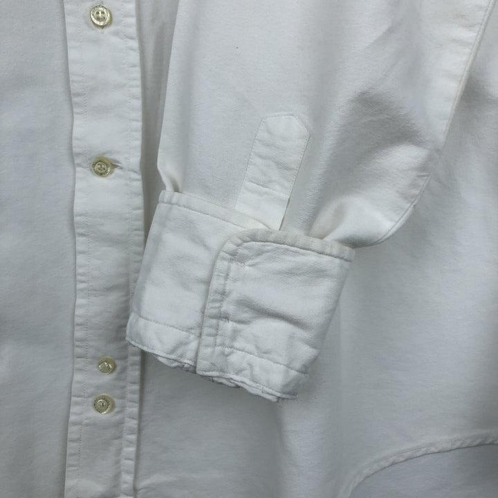 Burberry's London Classic Fit long-sleeved button-down shirt, men's size L unclear white type Vintage Second Hand