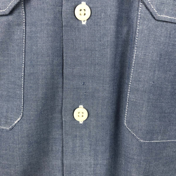 Dickies Long Sleeve Work Shirt, Men's XL Size cotton Blue type light blue Vintage Second Hand