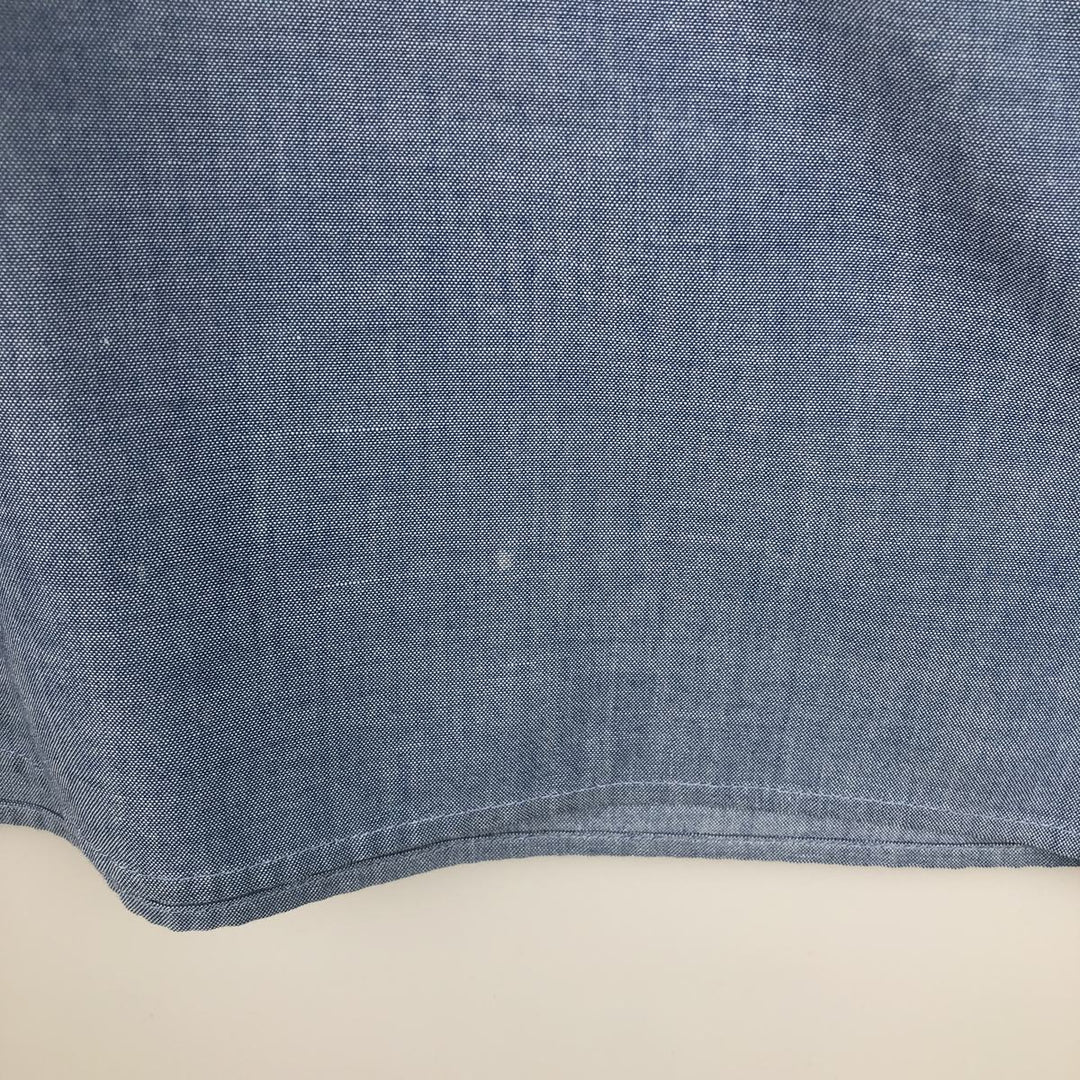 Dickies Long Sleeve Work Shirt, Men's XL Size cotton Blue type light blue Vintage Second Hand