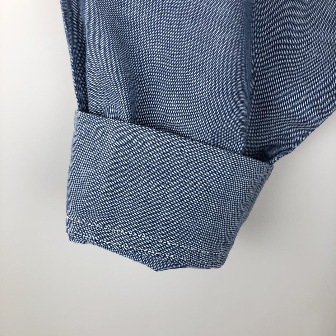 Dickies Long Sleeve Work Shirt, Men's XL Size cotton Blue type light blue Vintage Second Hand