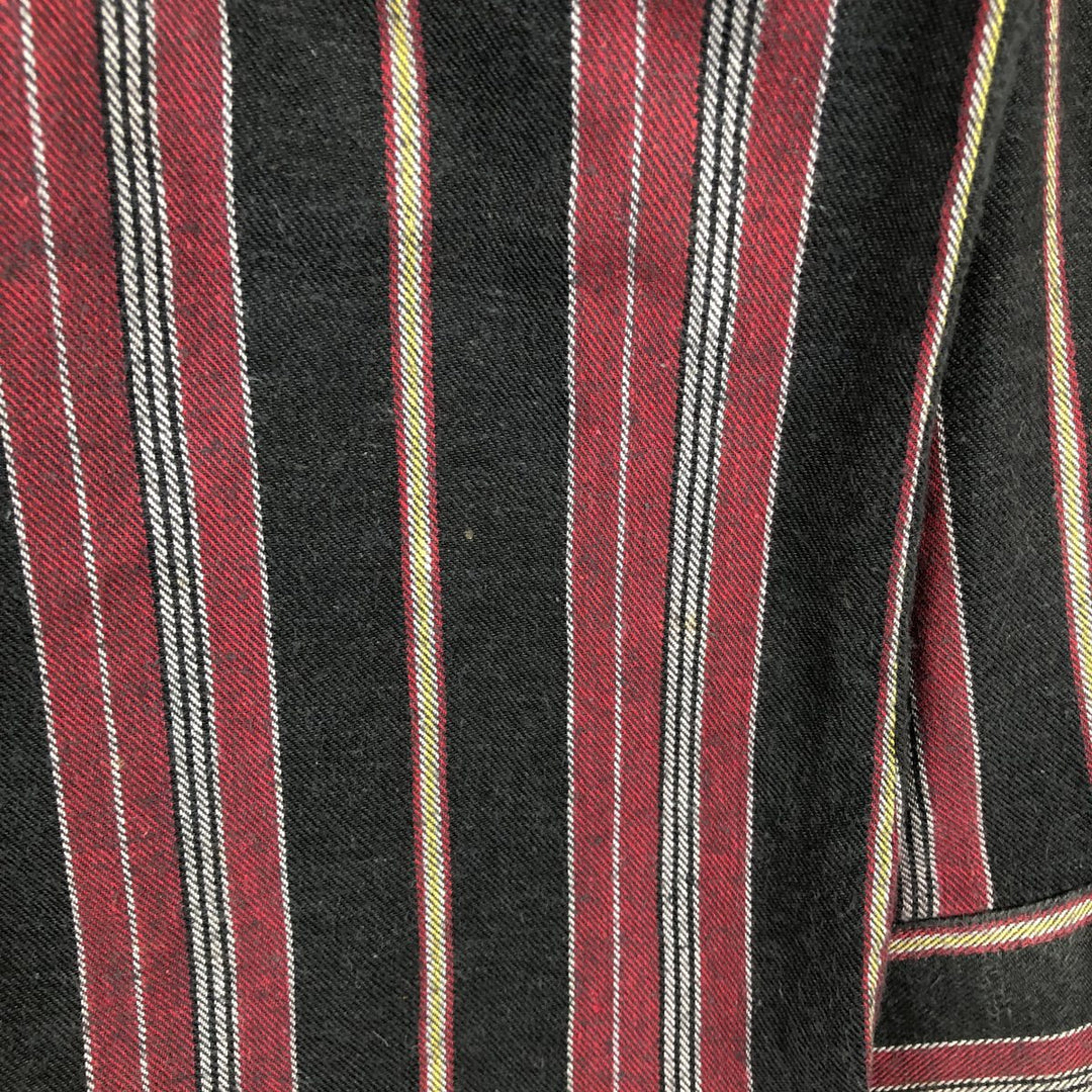 Wrangler Western Shirts, Multi-Stripe, Long Sleeve, Men's, Size XL cotton red type Vintage Second Hand