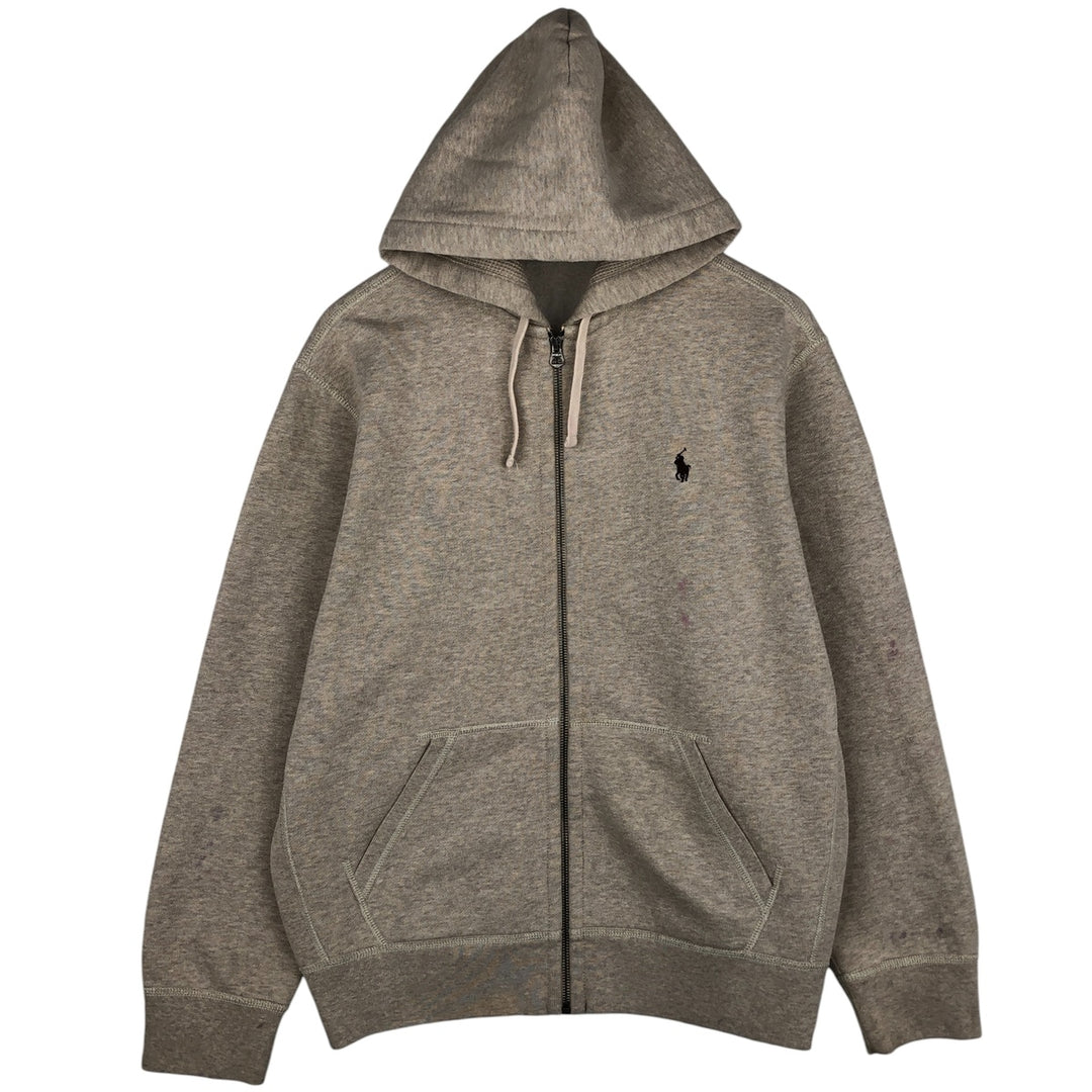 Ralph Lauren POLO RALPH LAUREN Sweat Full Zip Hoodie Men's L size cotton unbleached Vintage Second Hand