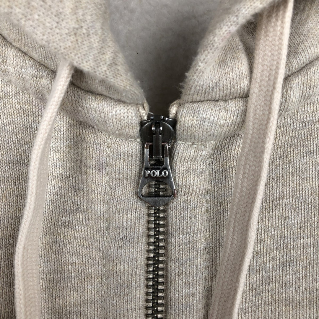 Ralph Lauren POLO RALPH LAUREN Sweat Full Zip Hoodie Men's L size cotton unbleached Vintage Second Hand
