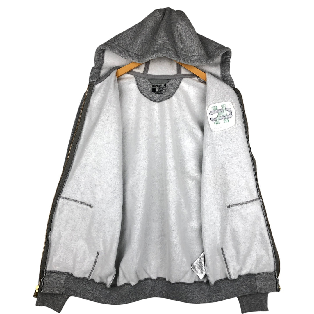 Carhartt Loose Fit Full-Zip Hoodie, Men's Size Small cotton gray type Vintage Second Hand