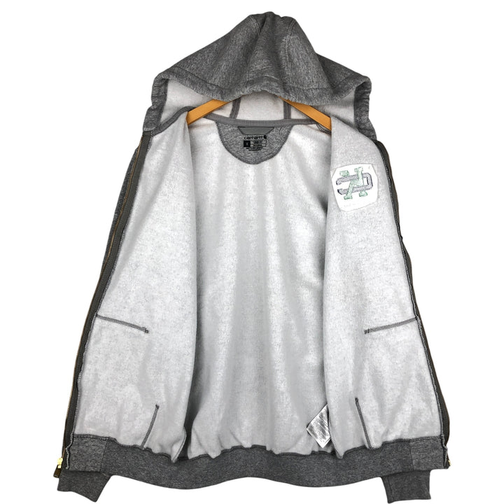 Carhartt Loose Fit Full-Zip Hoodie, Men's Size Small cotton gray type Vintage Second Hand