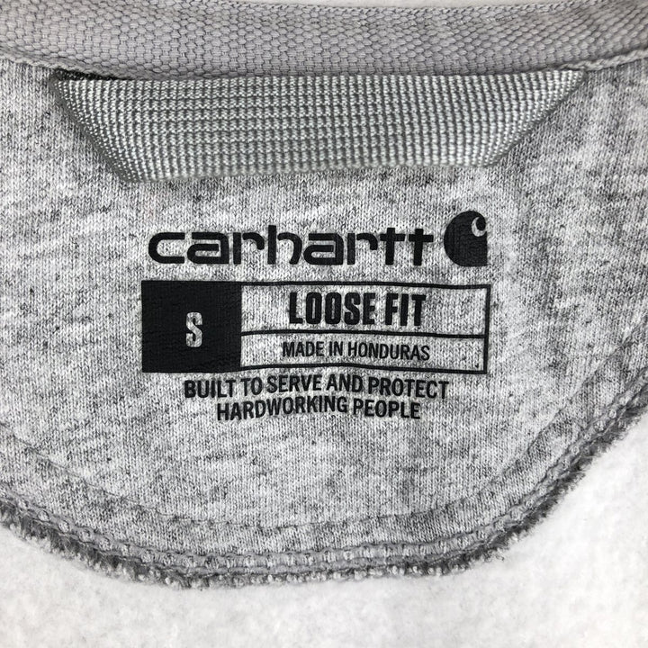 Carhartt Loose Fit Full-Zip Hoodie, Men's Size Small cotton gray type Vintage Second Hand