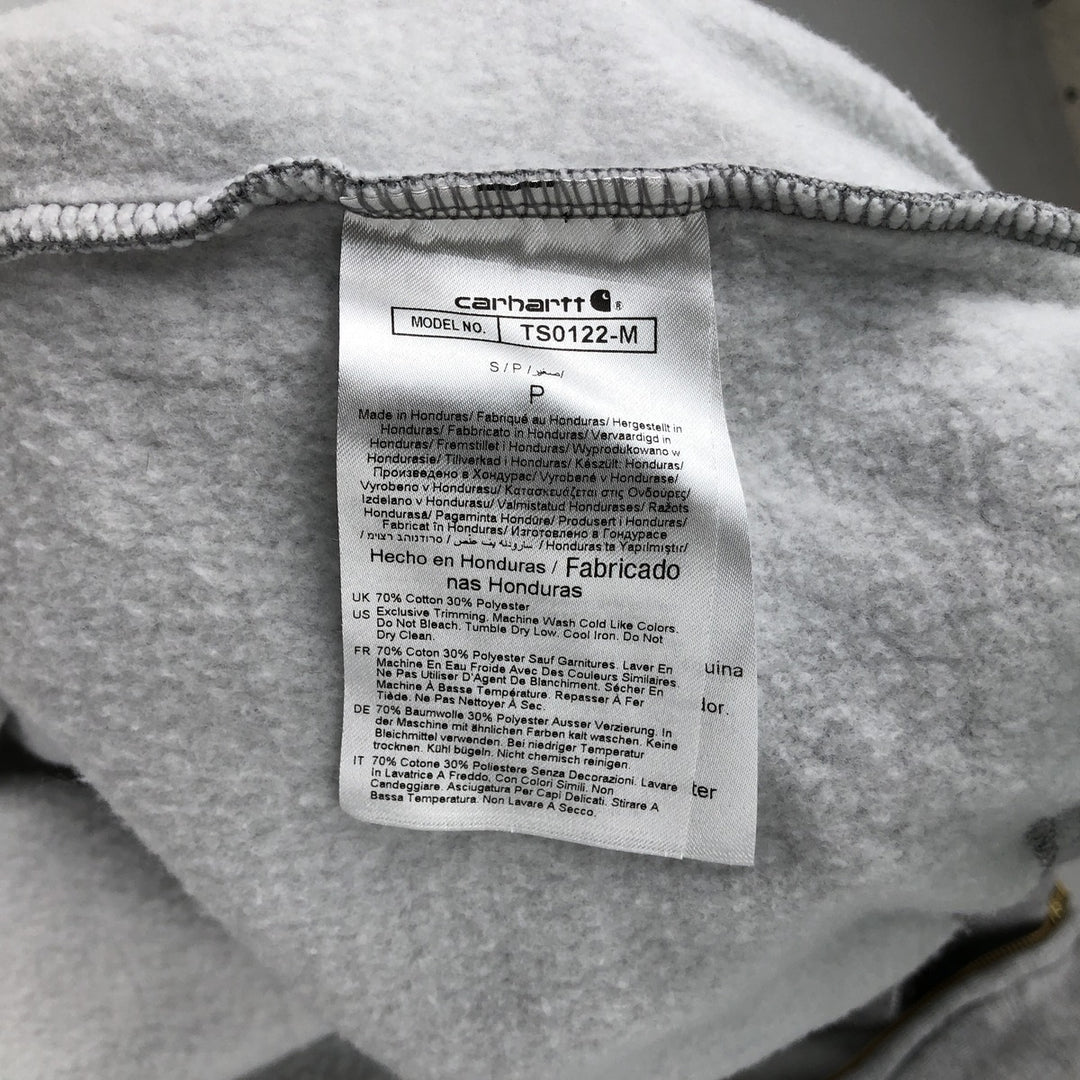Carhartt Loose Fit Full-Zip Hoodie, Men's Size Small cotton gray type Vintage Second Hand