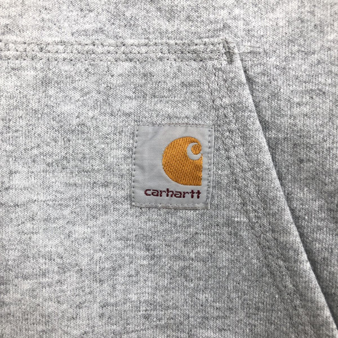 Carhartt Loose Fit Full-Zip Hoodie, Men's Size Small cotton gray type Vintage Second Hand