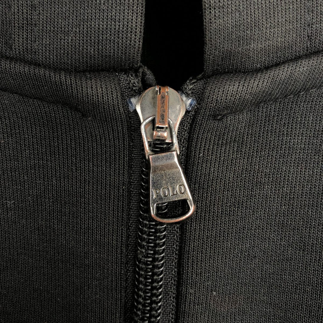 Ralph Lauren POLO RALPH LAUREN Sweat Full Zip Hoodie Men's XXL cotton black type Vintage Second Hand