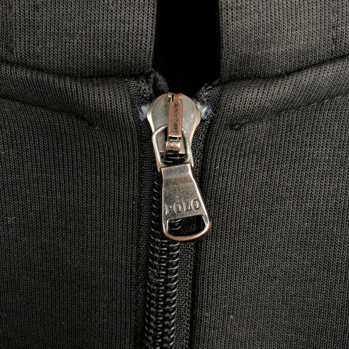 Ralph Lauren POLO RALPH LAUREN Sweat Full Zip Hoodie Men's XXL cotton black type Vintage Second Hand