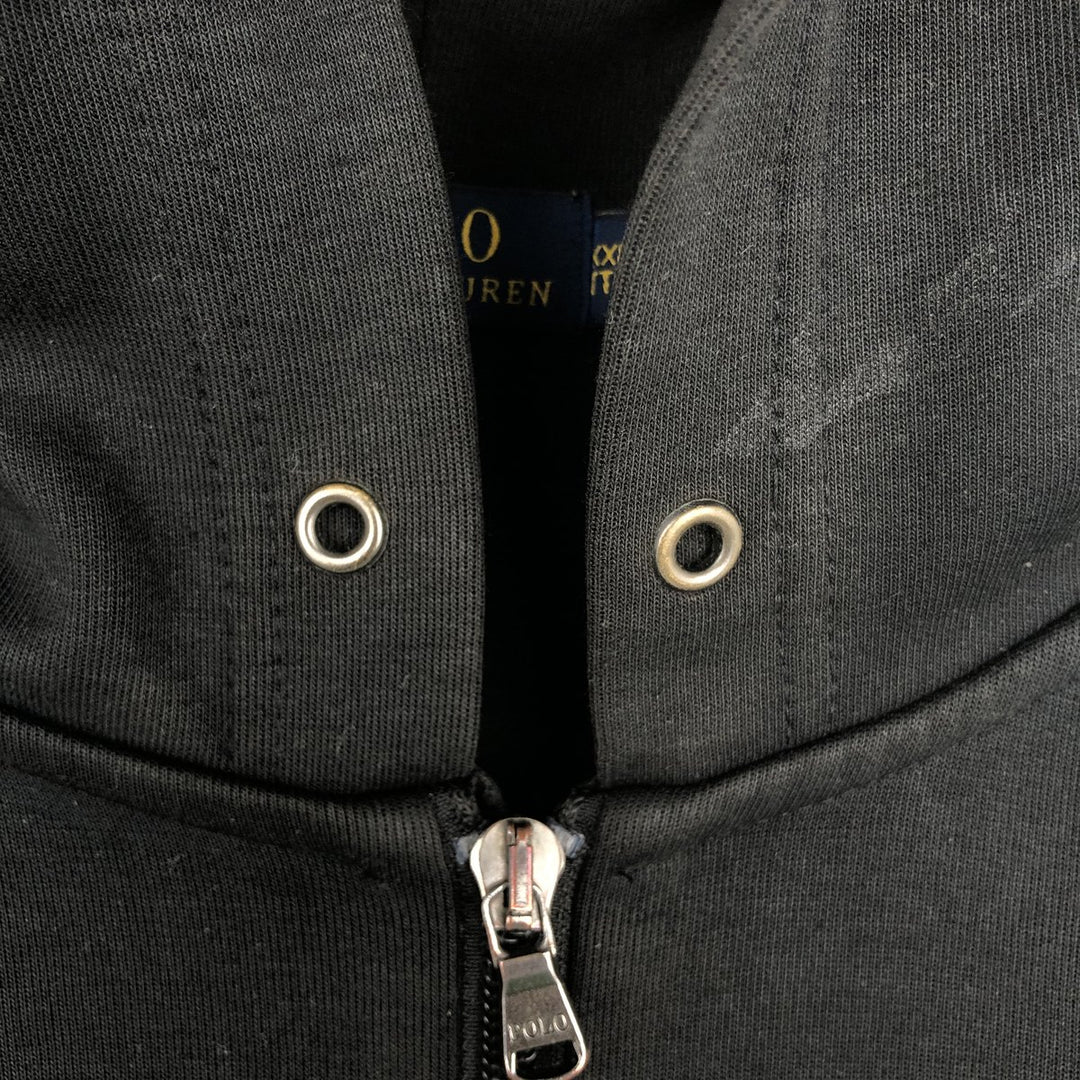 Ralph Lauren POLO RALPH LAUREN Sweat Full Zip Hoodie Men's XXL cotton black type Vintage Second Hand