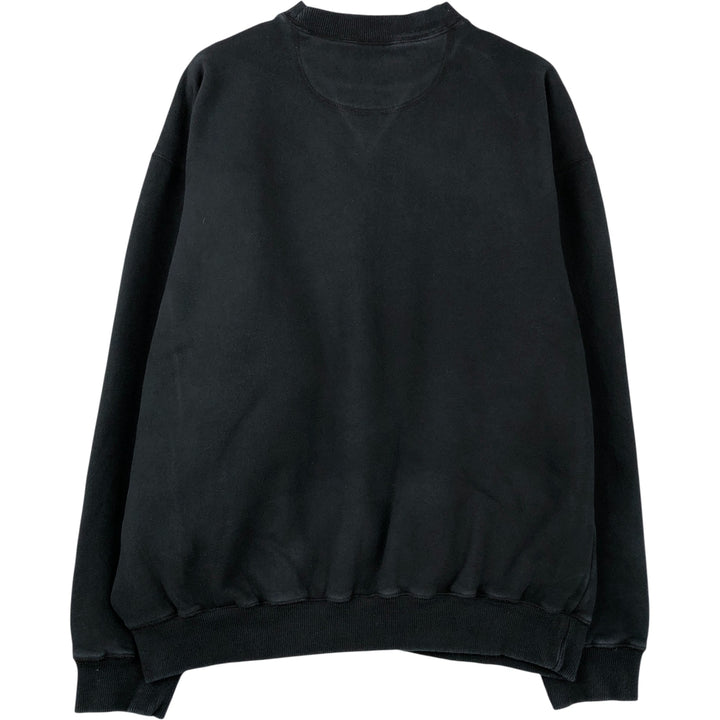 Reebok Mock Neck Logo Sweatshirt, Men's XL cotton black type Vintage Second Hand