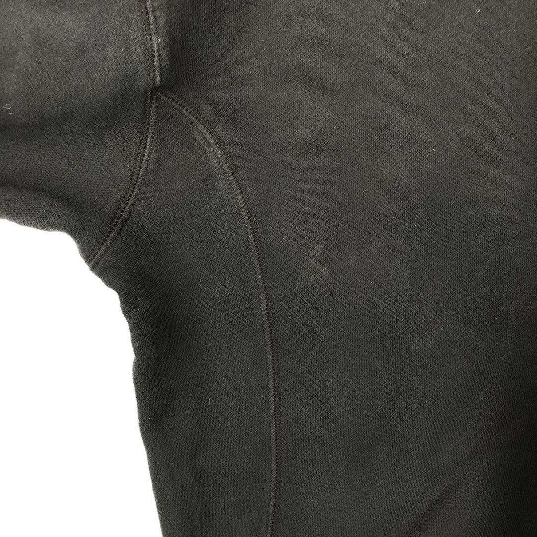Reebok Mock Neck Logo Sweatshirt, Men's XL cotton black type Vintage Second Hand